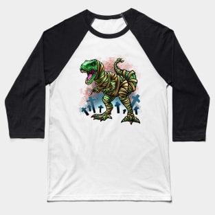 Mummy Dinosaur Baseball T-Shirt